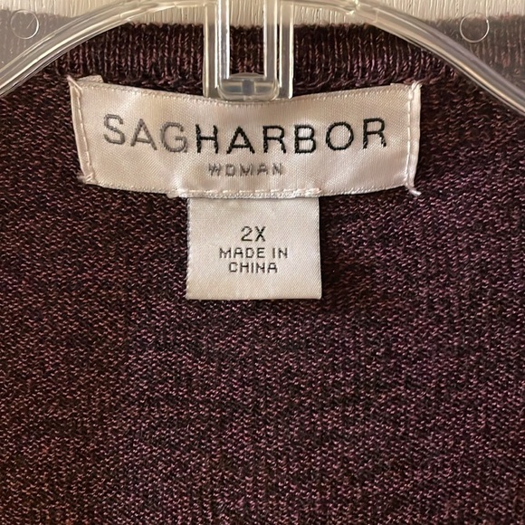 Sag Harbor open front cardigan​​ - Picture 2 of 3